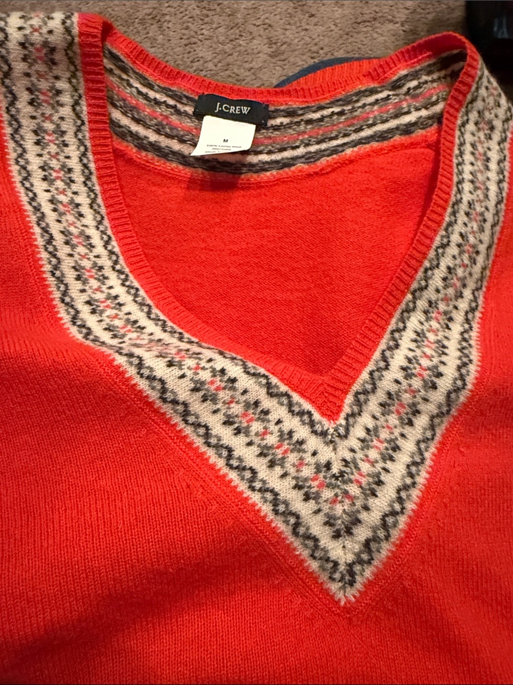 JCREW V Neck Lambswool size Medium